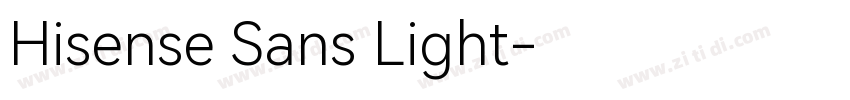 Hisense Sans Light字体转换